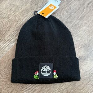 Timberland Black Knit Beanie Hat